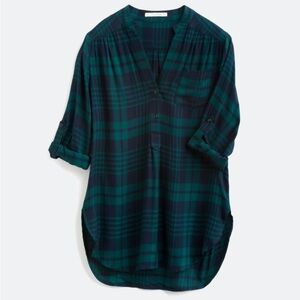 Fun2Fun Mackenzie Split Neck Henley Top